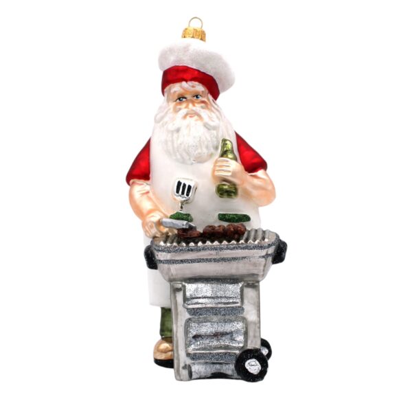 Weihnachtsmann mit Grill
